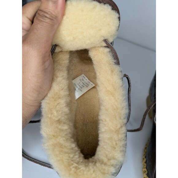 L.L.Bean Duck Boots Women's 7 N Shearling Lined Low Cut Slip-On Maine USA - Picture 11 of 14